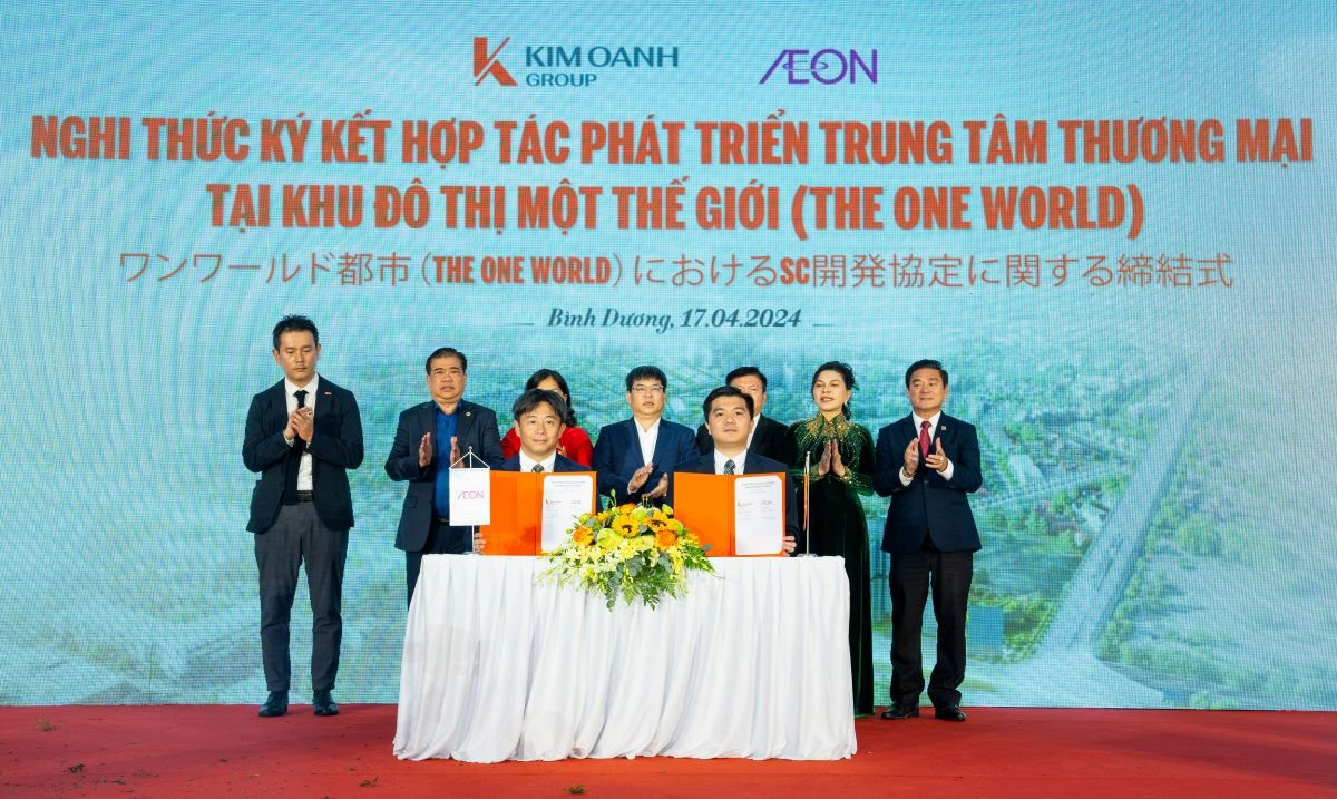 Kim Oanh Group ký kết hợp tác đầu tư TTTM với Tập đoàn Aeon