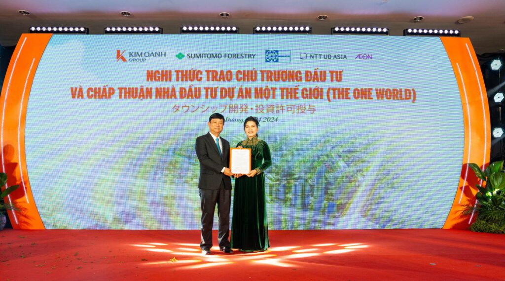 Kim Oanh Group nhận quyết định chủ trương đầu tư và chấp thuận nhà đầu tư Dự án Một Thế Giới – The One World